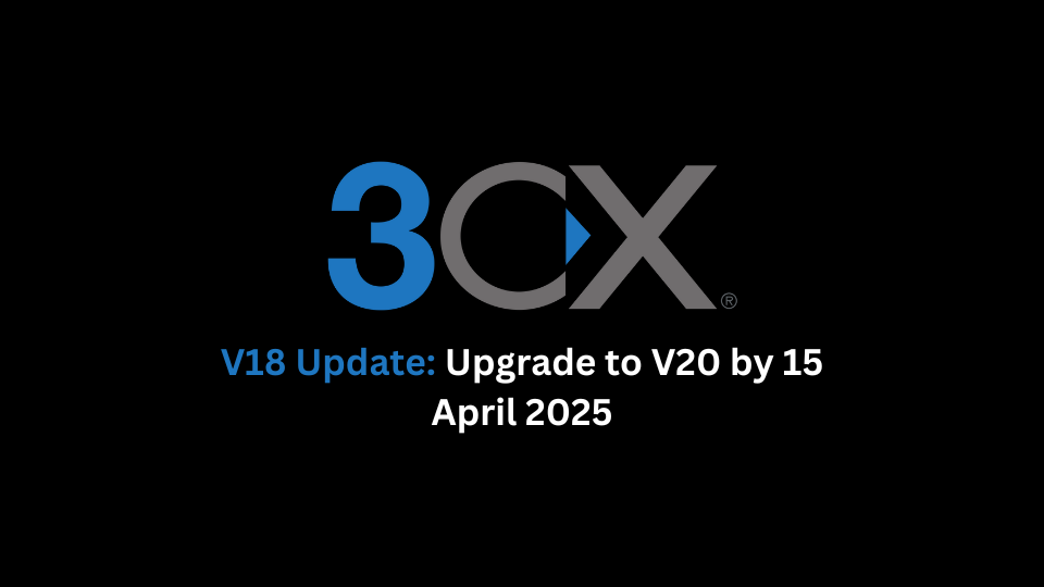 V18 Update: Upgrade to V20 by 15 April 2025